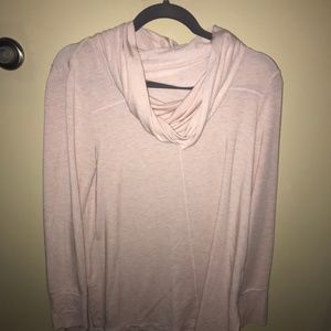 Pink Cowl Neck Sweater